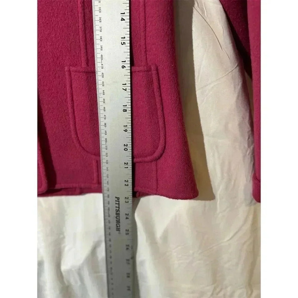 VTG Pendleton 100 Merino Wool Pink Button Up Jacket Size S Preppy Old Money - Picture 8 of 10